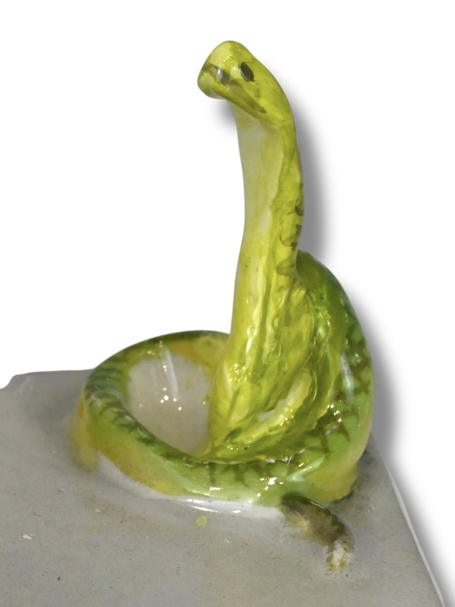 Rosenthal - Incantatrice di serpenti In Porcellana Policroma - Germania Anni 20-photo-4